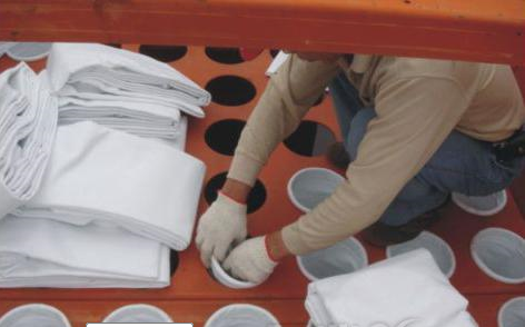 DMC型脈沖單機袋除塵器上面的除塵濾袋