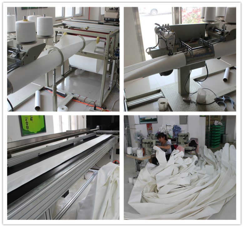 防靜電除塵濾袋生產現場