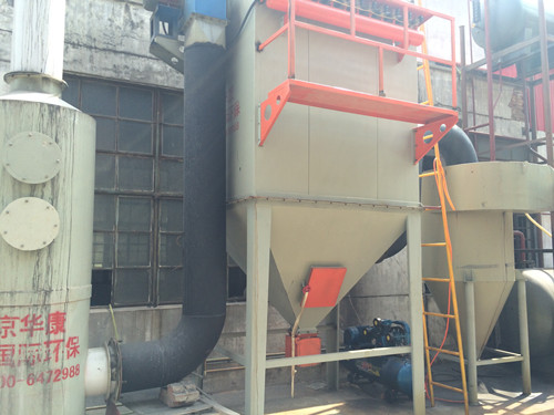 山西某廠家安裝的手燒爐除塵器