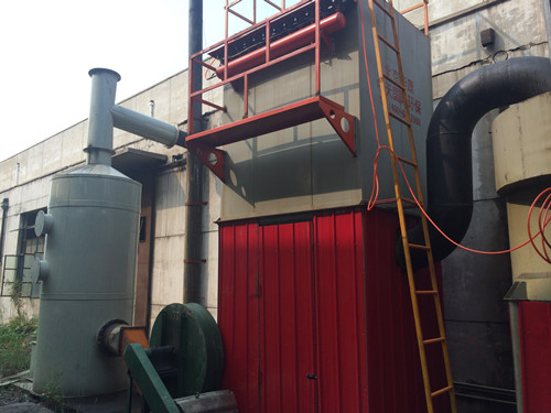 設(shè)計(jì)良好的安裝在現(xiàn)場(chǎng)的HMC型單機(jī)脈沖除塵器