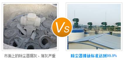 衛浴企業節省成本的華康倉頂脈沖布袋式除塵器