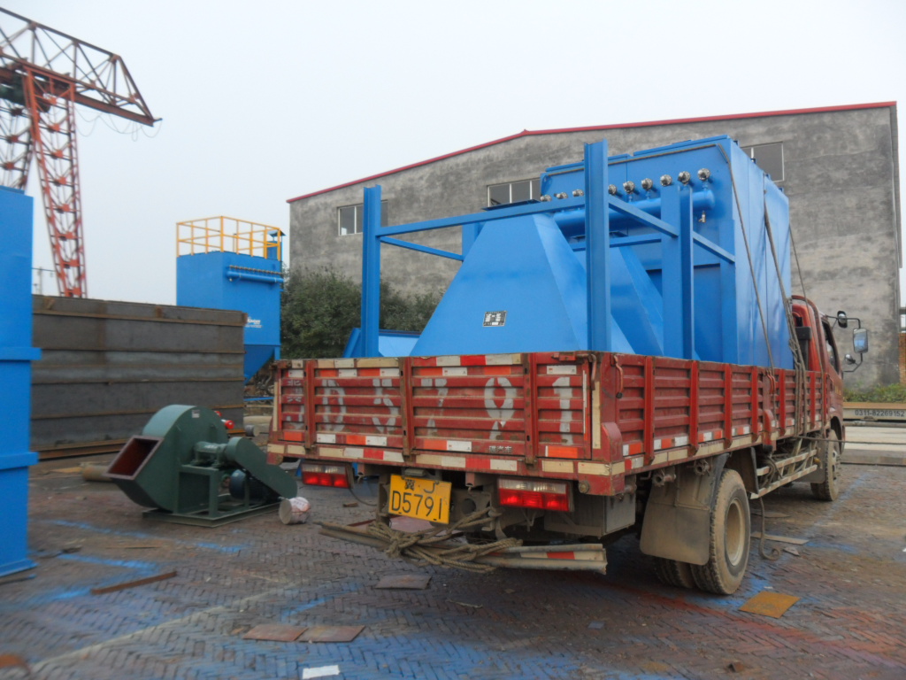 華康為山東豪達酒店訂購的小型燃煤鍋爐除塵器發貨