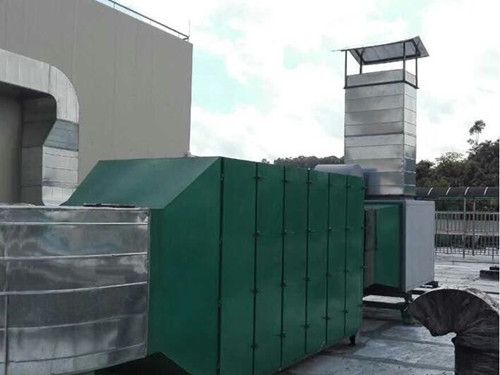 山東菏澤印刷廠活性炭廢氣處理工程案例圖片