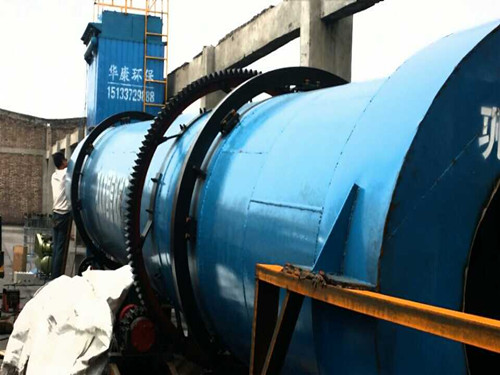 烘干機除塵器正在安裝中